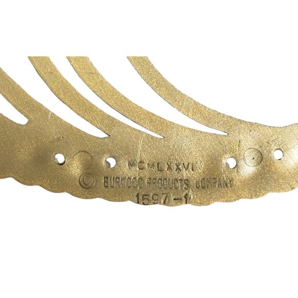 Homco Products Burwood Gold Swirl Metal Wall Art Sculpture - Picture 7 of 8